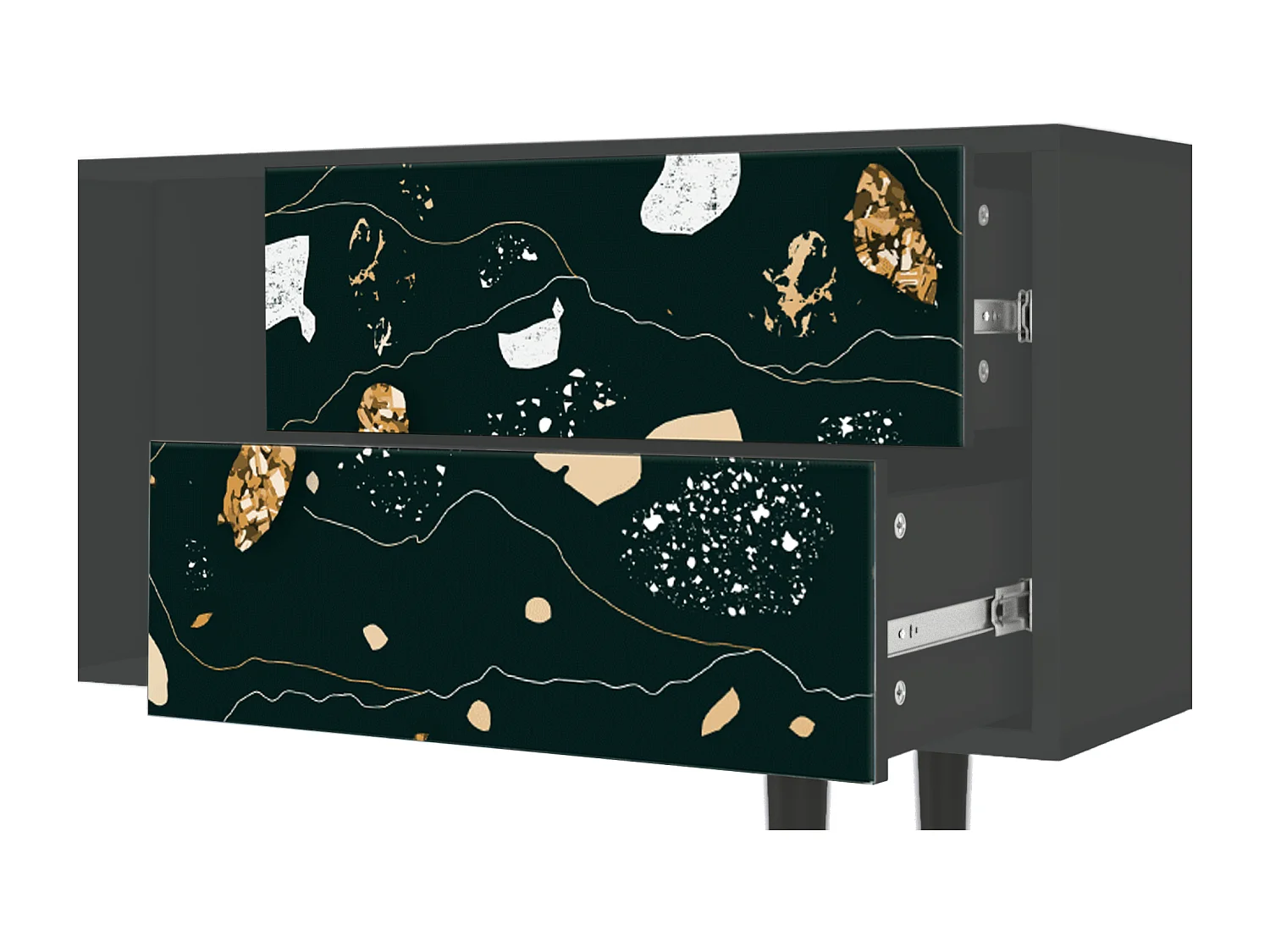 TV-meubel - 170х69х48 cm - T1 - Space Rocks, Antraciet