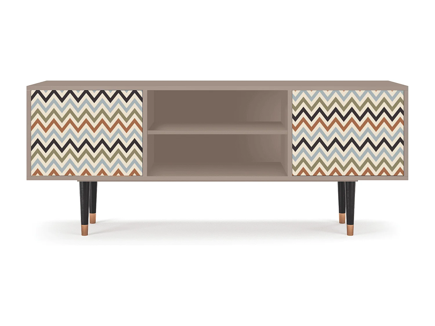 Mobile TV - 170х69х48 cm - T2 - Bright Ripple, Latte