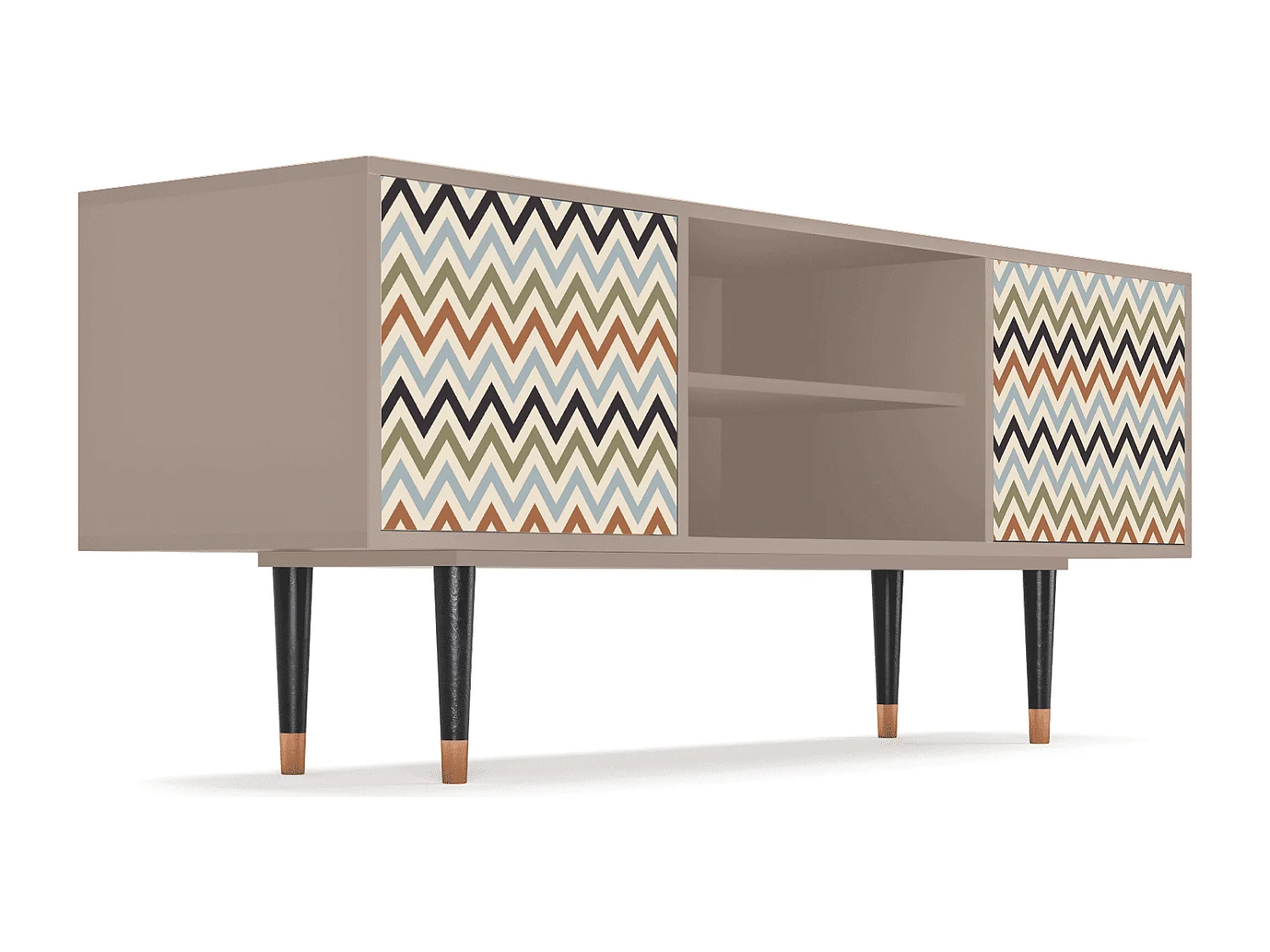 Mobile TV - 170х69х48 cm - T2 - Bright Ripple, Latte