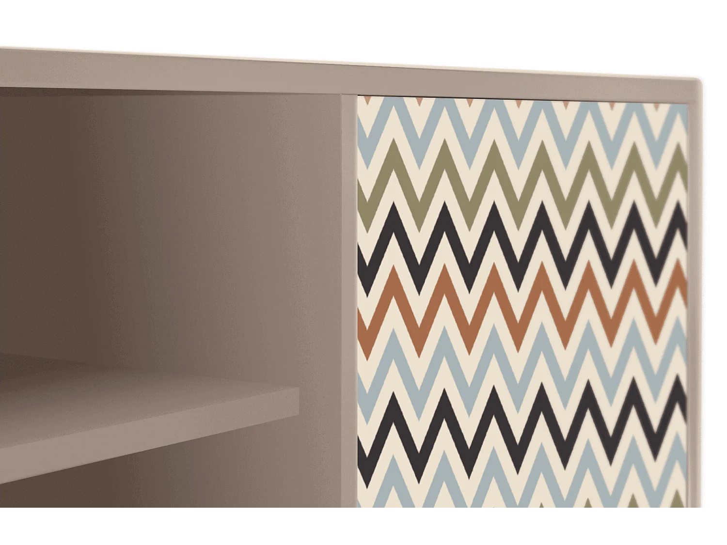 Mobile TV - 170х69х48 cm - T2 - Bright Ripple, Latte