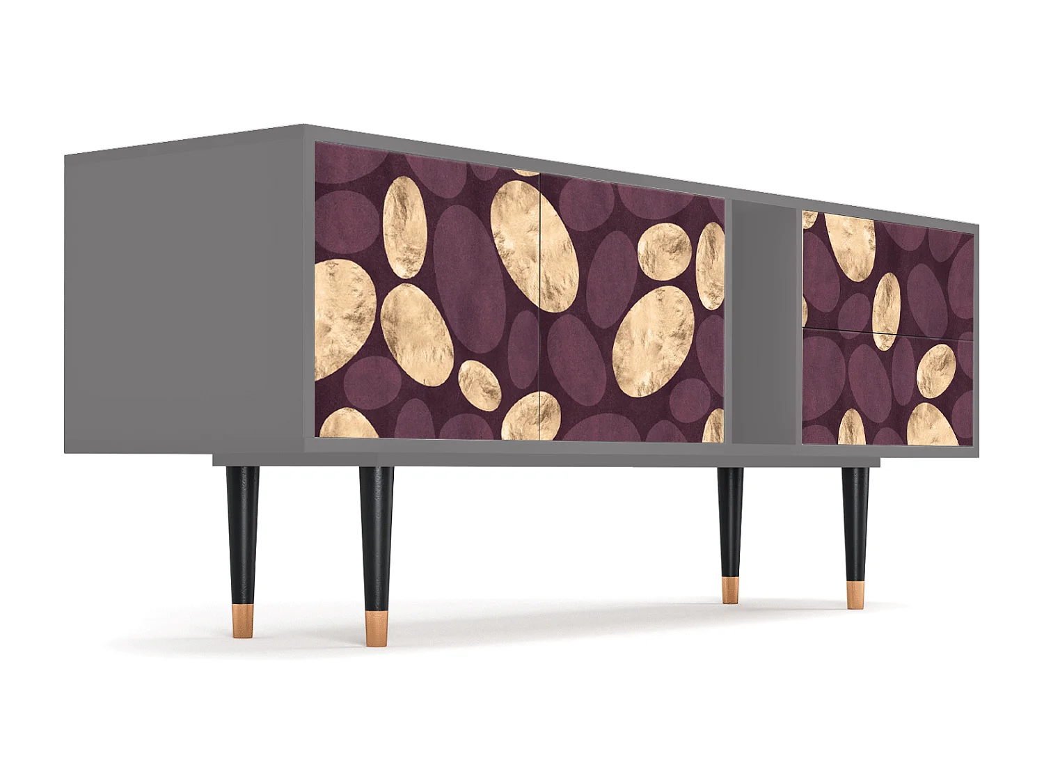 TV-Möbel - 170х69х48 cm - T1 - Fine Wine, Grau