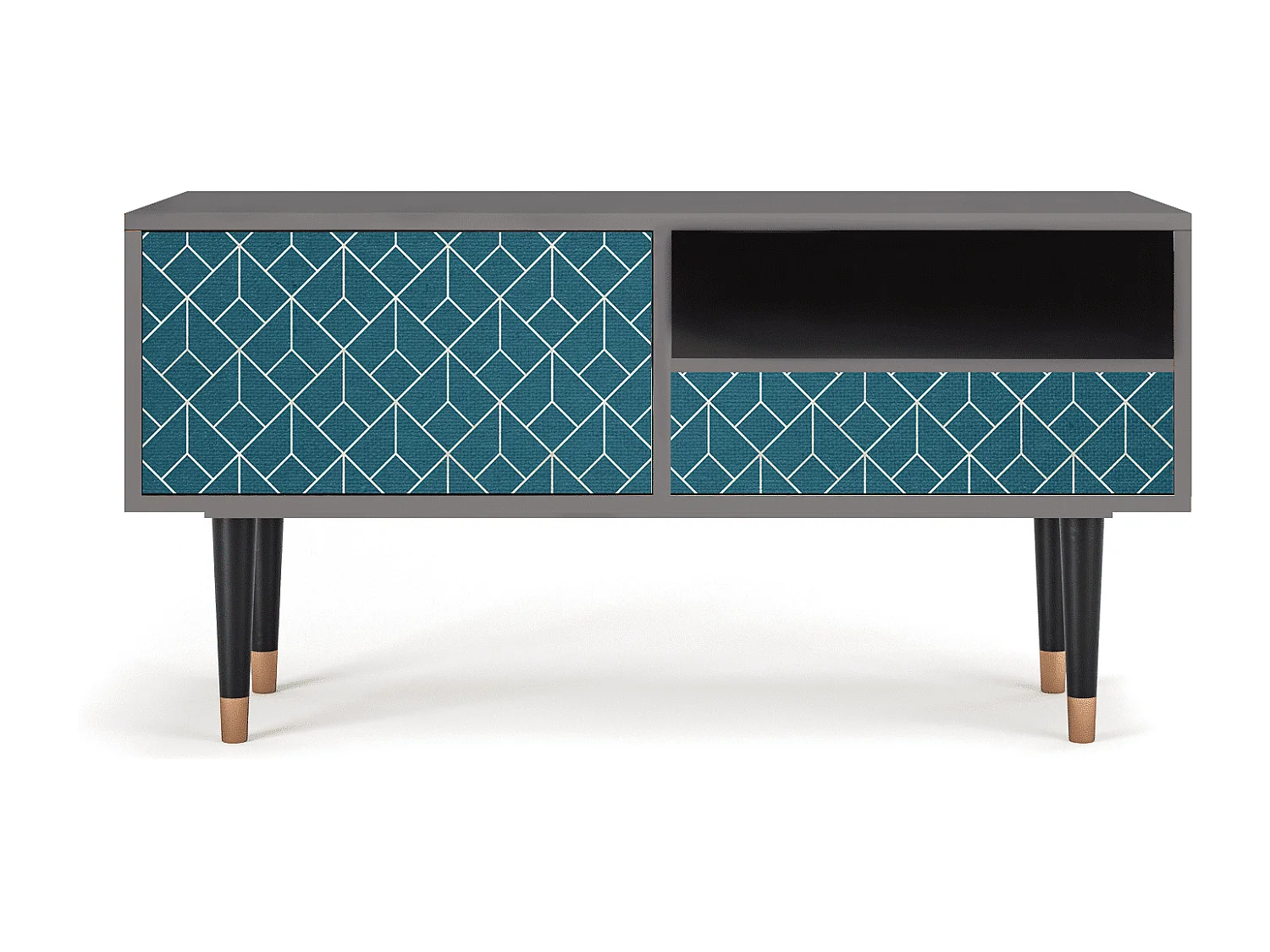 TV-Möbel - 115х59х48 cm - T3 - Turquoise Geometry, Sand