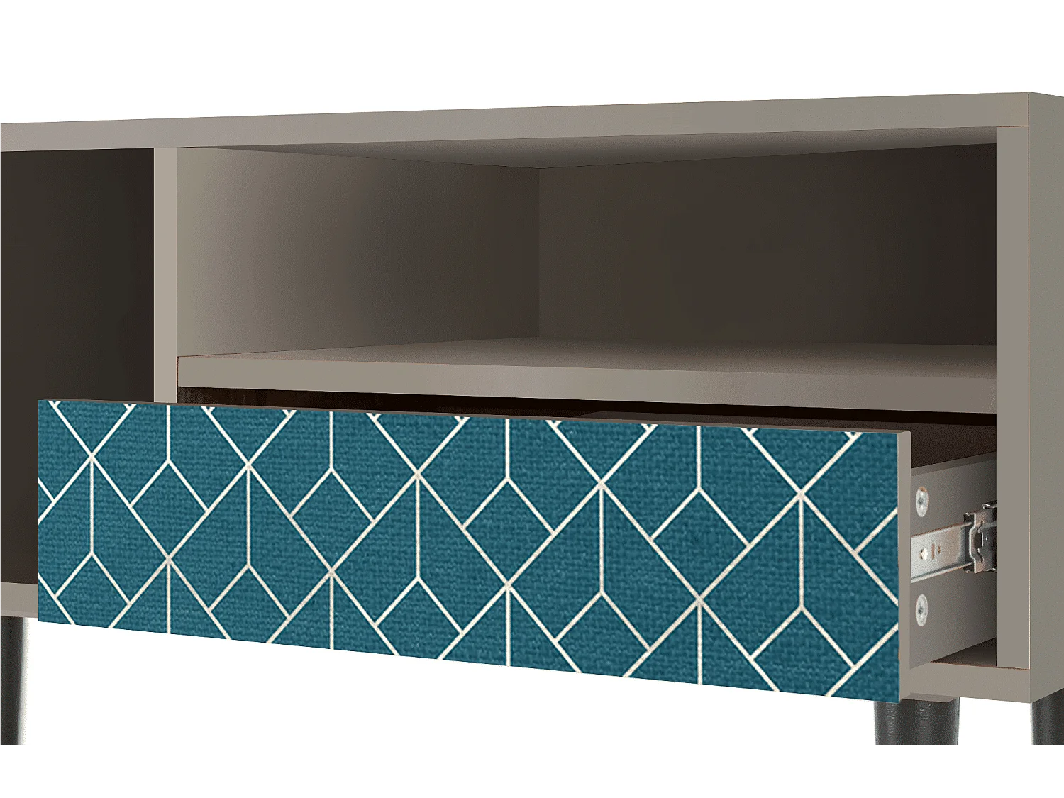 TV-Möbel - 115х59х48 cm - T3 - Turquoise Geometry, Sand