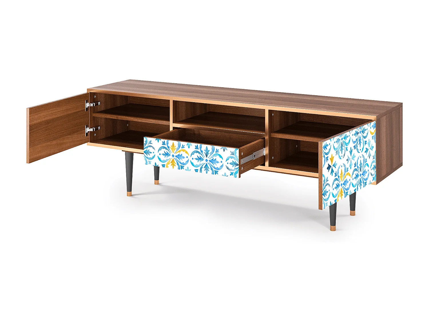 TV-meubel - 170х59х41 cm - T6 - Lisbon Flover, Walnoot