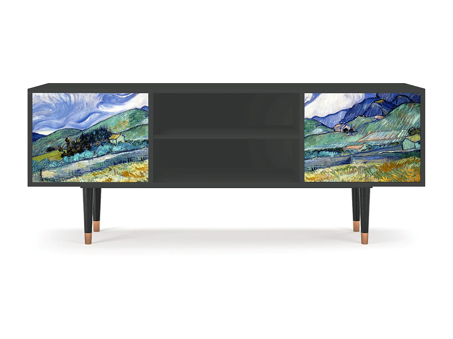 Mobile TV - 170х69х48 cm - T2 - Landscape, Antracite