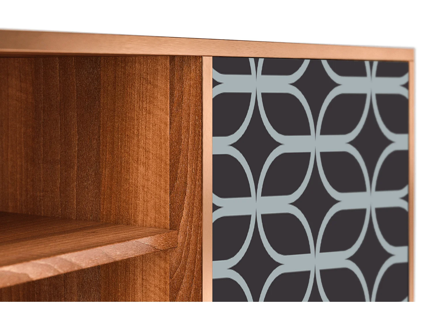 TV-Möbel - 170х69х48 cm - T2 - Braided Blue, Walnuss