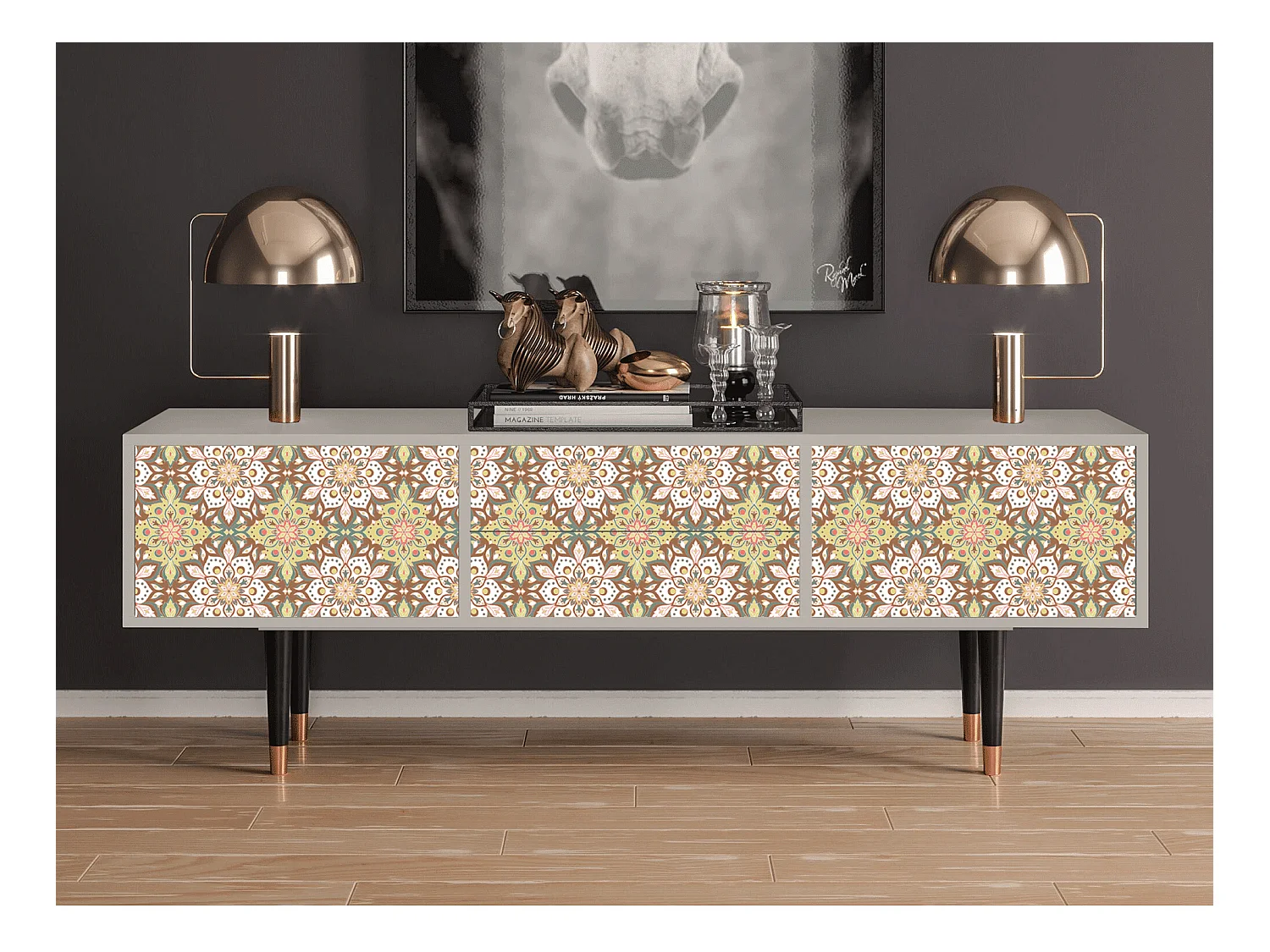 TV-meubel - 170х59х48 cm - T4 - Chinese Tea, Zand