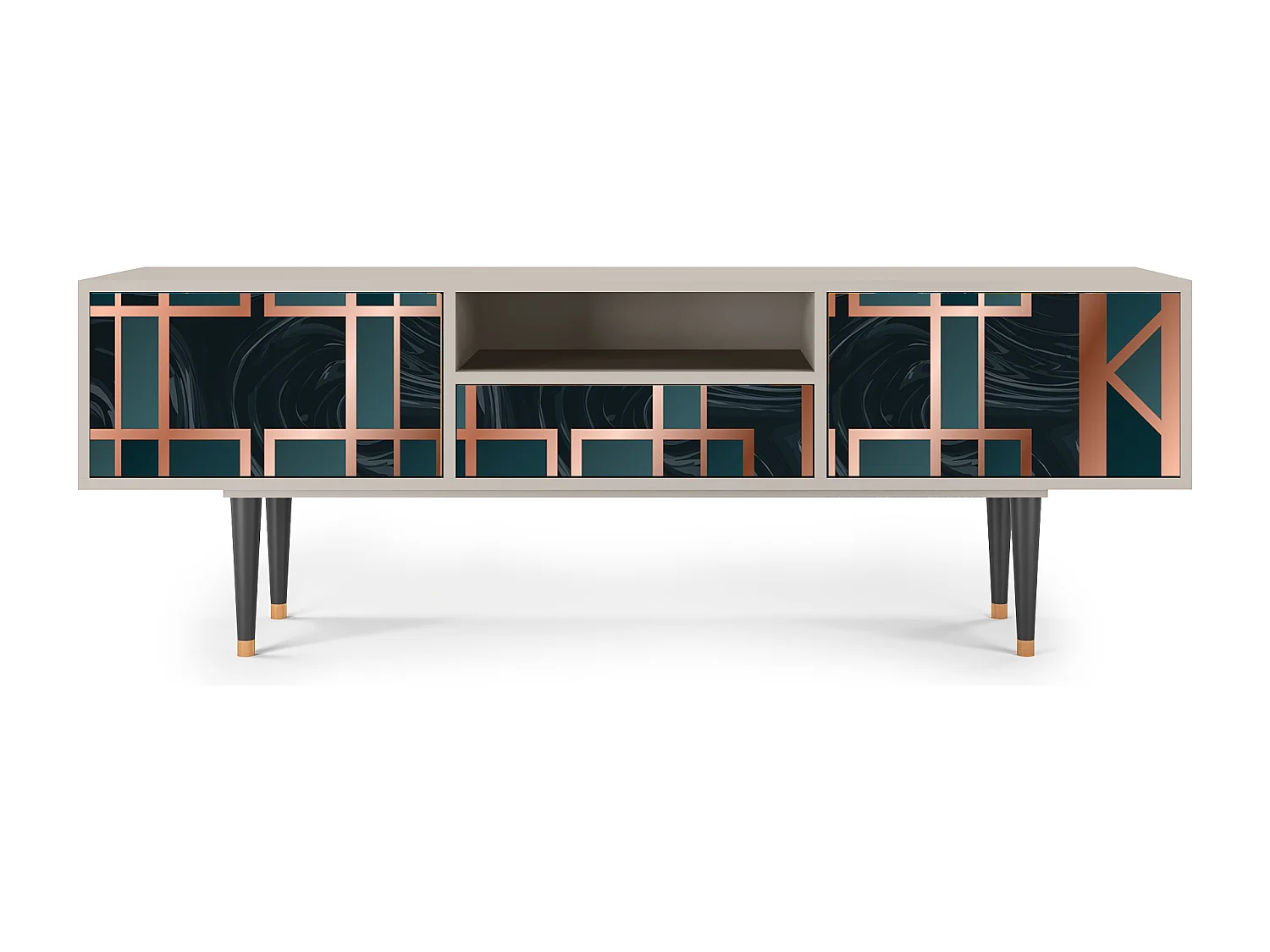 Meuble TV - 170х59х41 cm - T6 - Emerald Metro, Sable