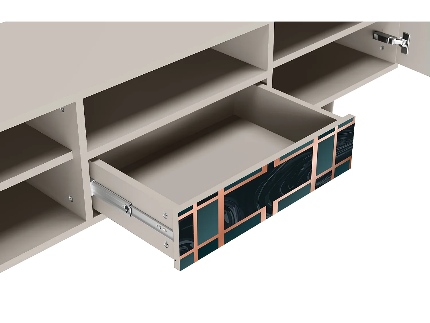 Meuble TV - 170х59х41 cm - T6 - Emerald Metro, Sable