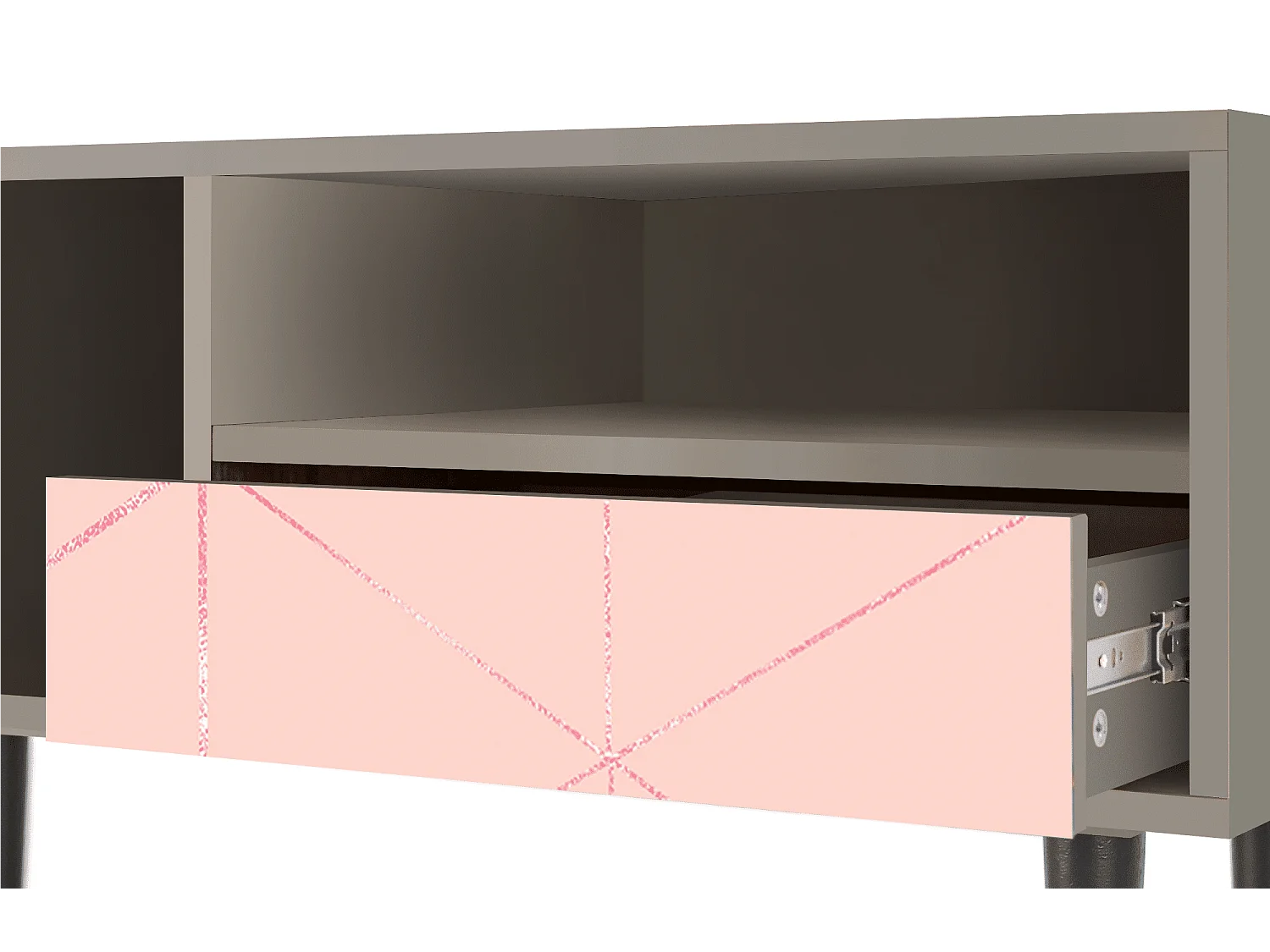 TV-Möbel - 115х59х48 cm - T3 - Rose Quartz, Sand