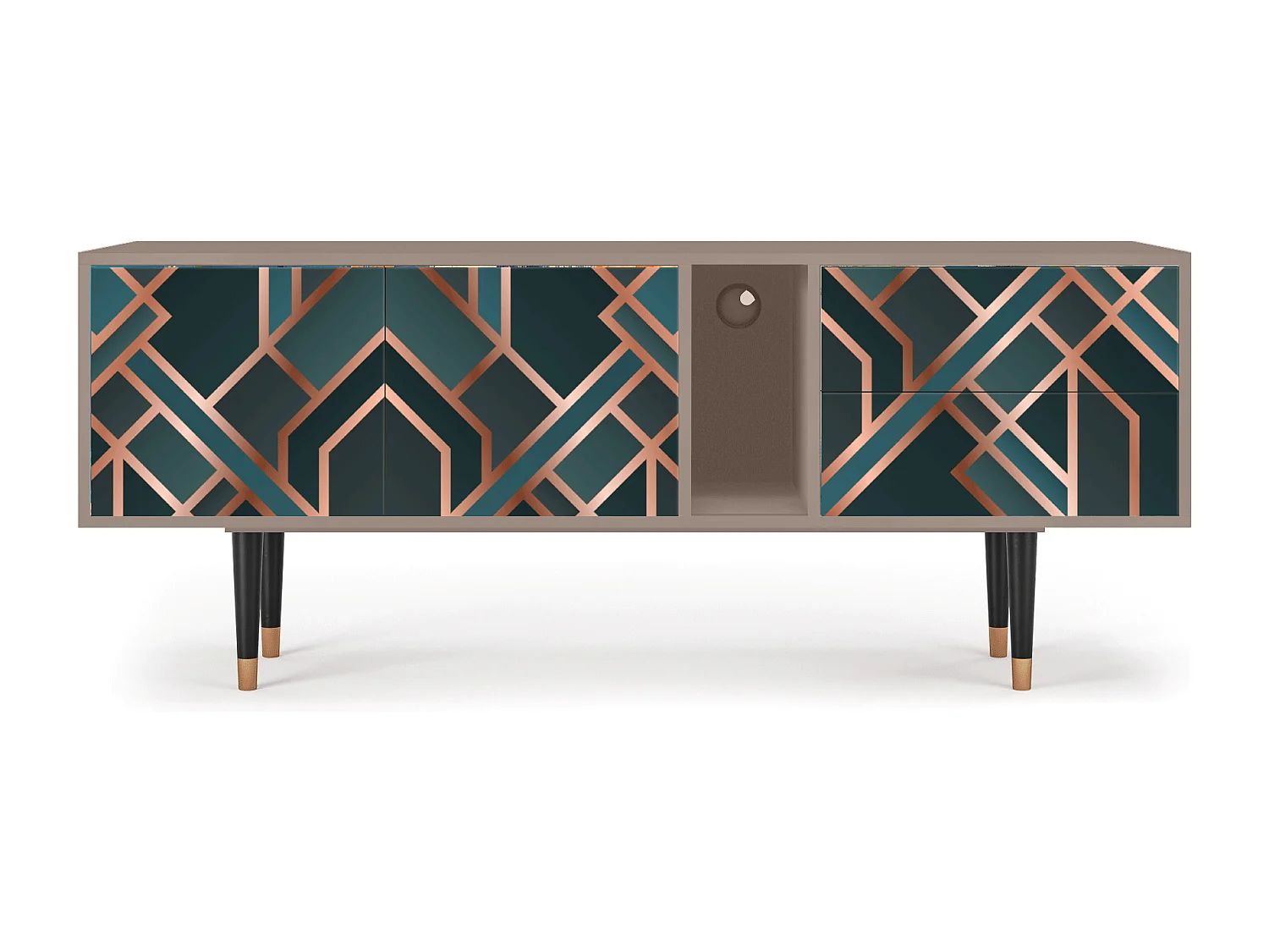 TV-Möbel - 170х69х48 cm - T1 - Bronze Crossroad, Latte