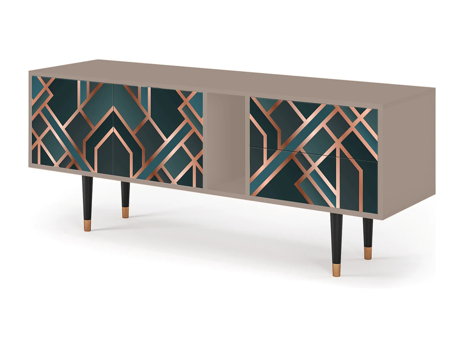 TV-Möbel - 170х69х48 cm - T1 - Bronze Crossroad, Latte