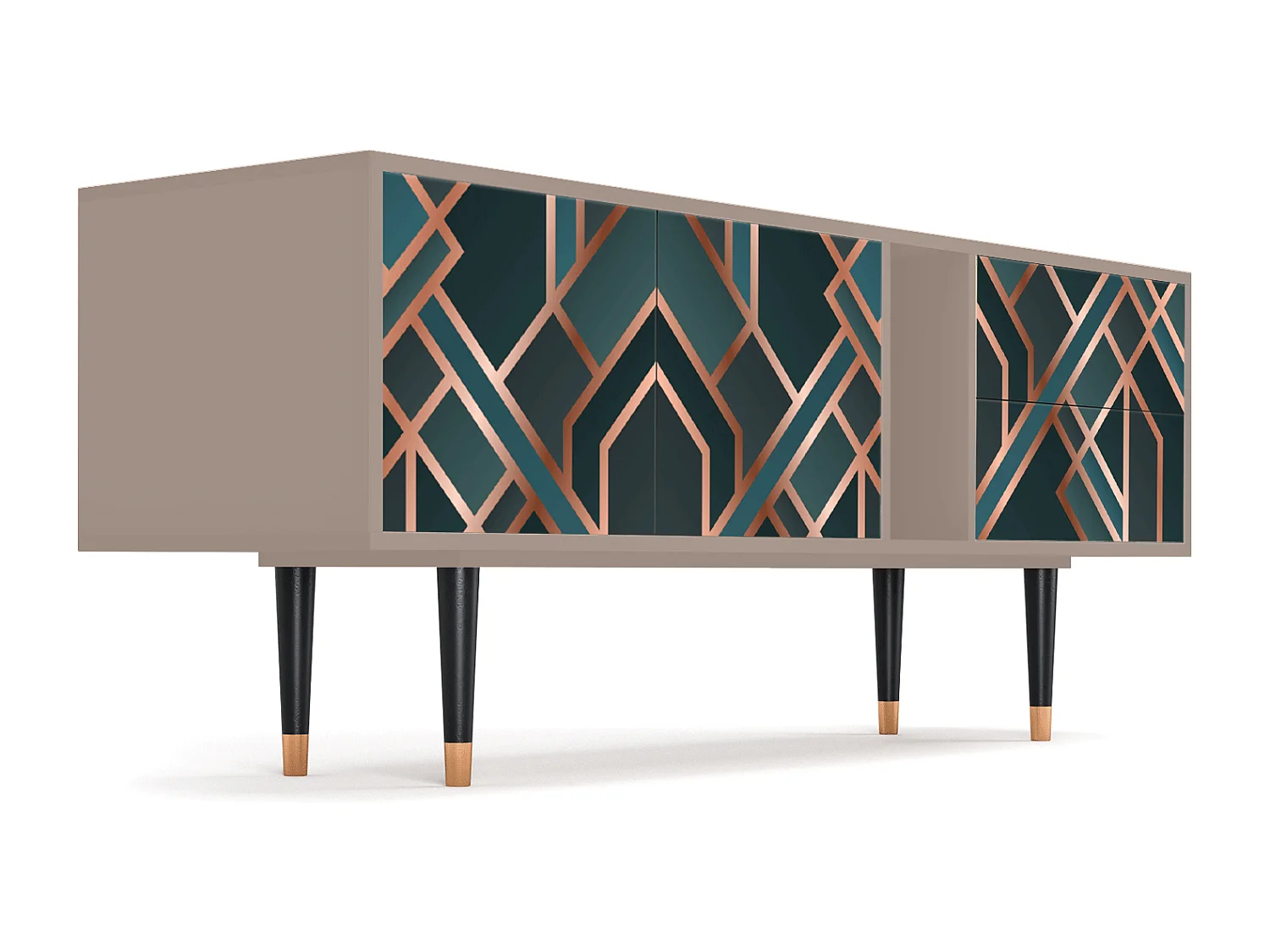 TV-Möbel - 170х69х48 cm - T1 - Bronze Crossroad, Latte