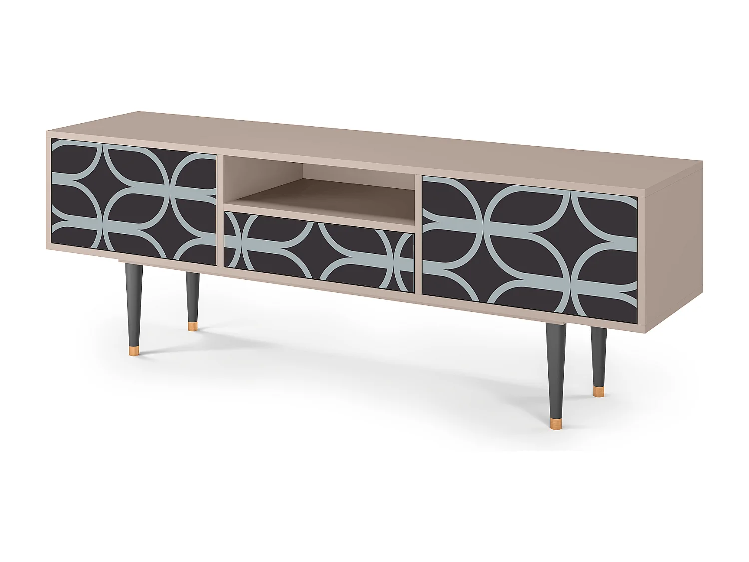 Meuble TV - 170х59х41 cm - T6 - Braided Blue, Sable