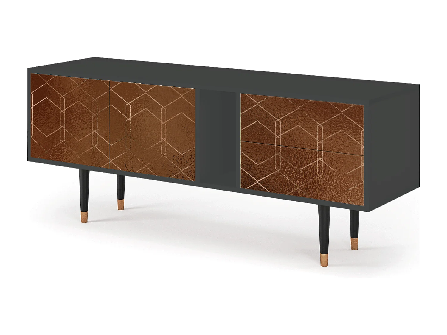 TV-Möbel - 170х69х48 cm - T1 - Chocolate Bar, Anthrazit