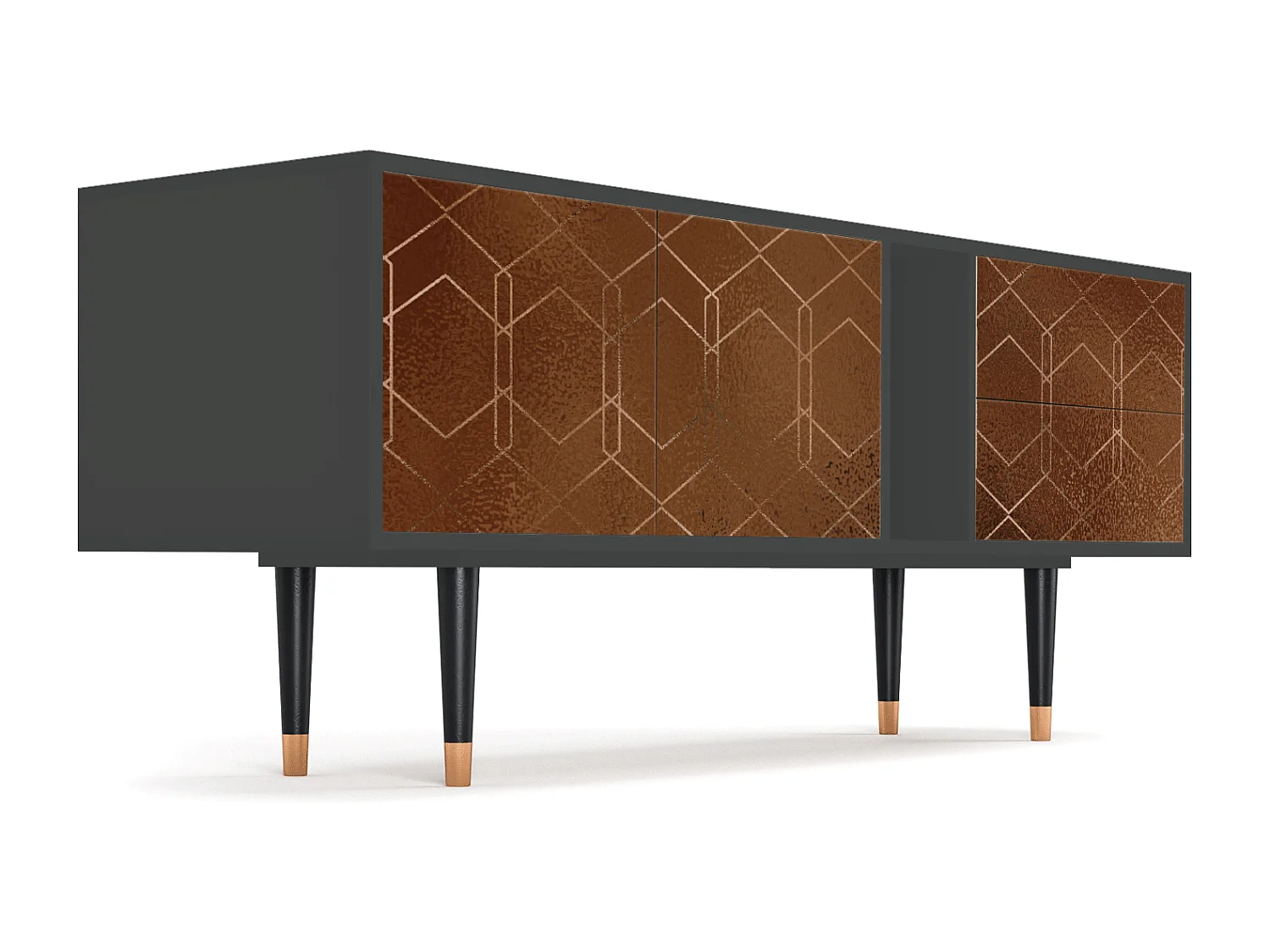 TV-Möbel - 170х69х48 cm - T1 - Chocolate Bar, Anthrazit