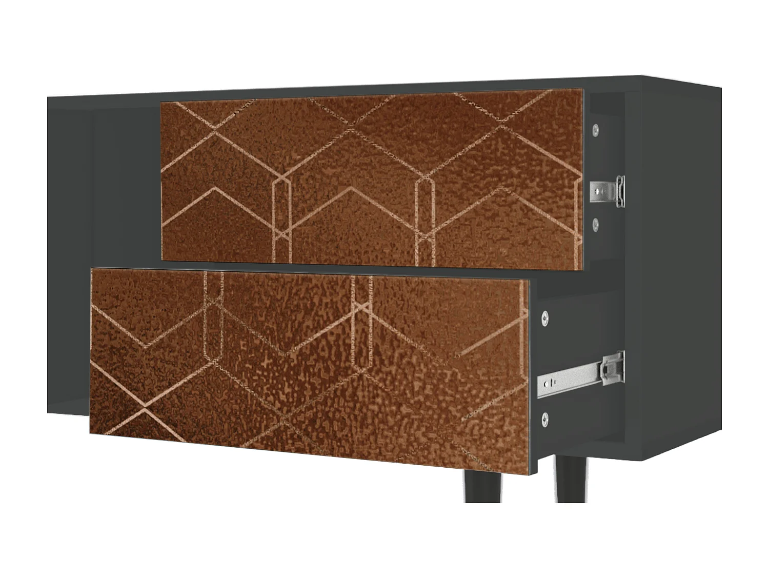 TV-meubel - 170х69х48 cm - T1 - Chocolate Bar, Antraciet