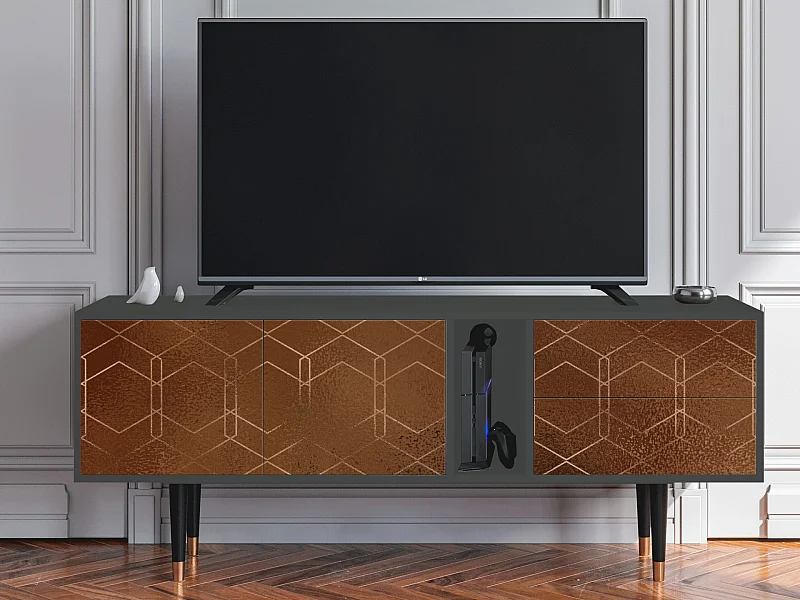 Mobile TV - 170х69х48 cm - T1 - Chocolate Bar, Antracite