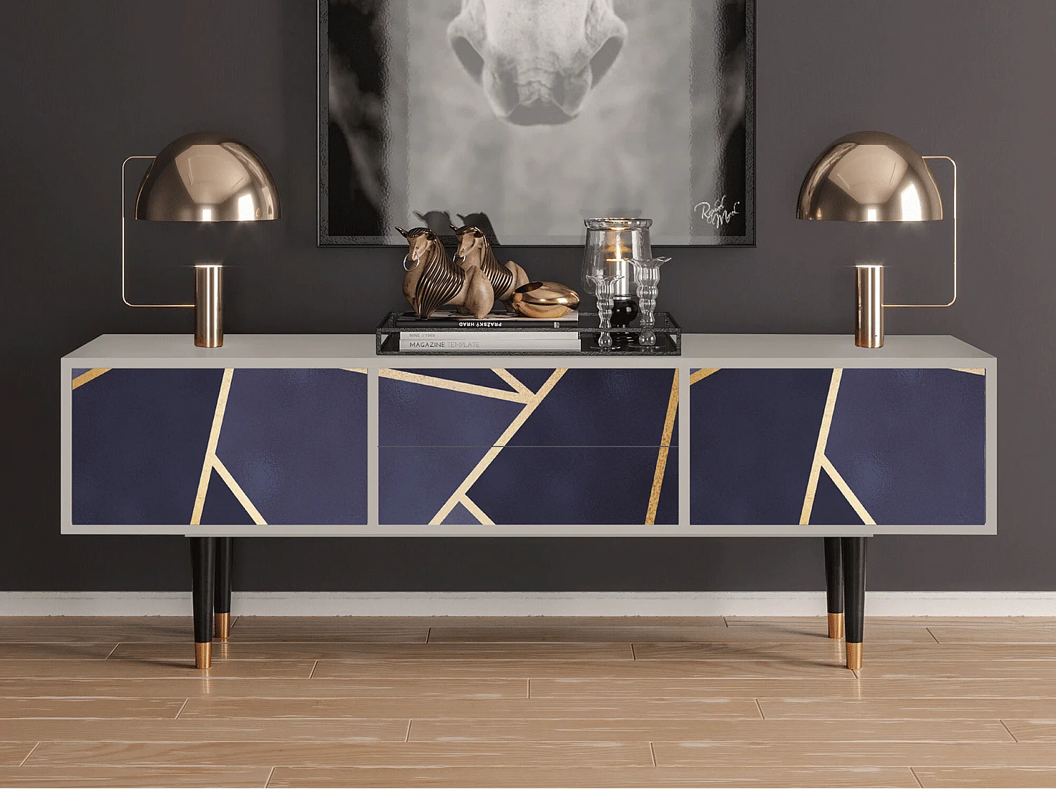 TV-meubel - 170х59х48 cm - T4 - The Amethyst, Zand