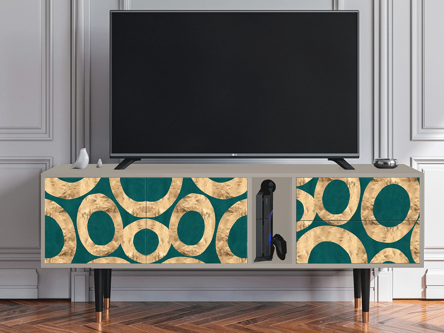 Mueble de TV - 170х69х48 cm - T1 - Zircon Sphere, Areia