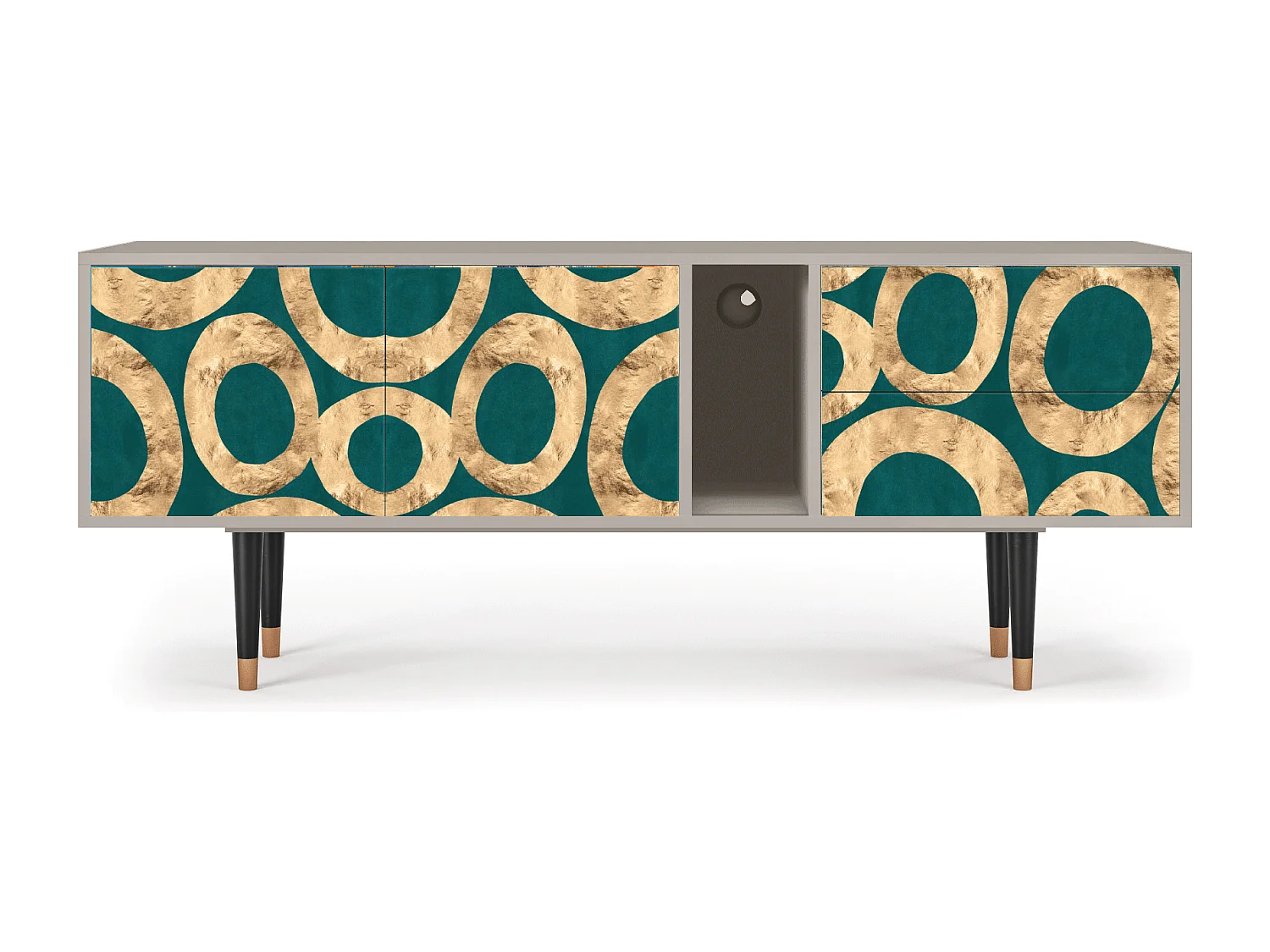 Mueble de TV - 170х69х48 cm - T1 - Zircon Sphere, Areia