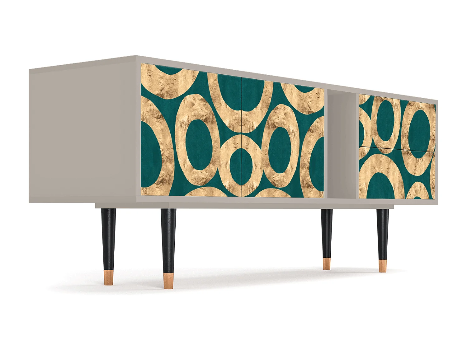 Mueble de TV - 170х69х48 cm - T1 - Zircon Sphere, Areia