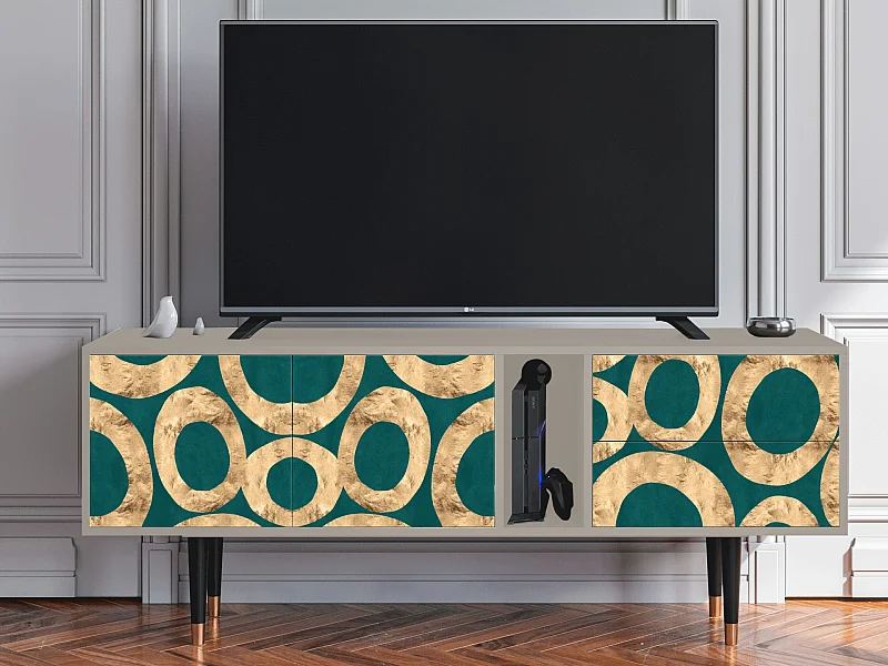 Mueble de TV - 170х69х48 cm - T1 - Zircon Sphere, Areia