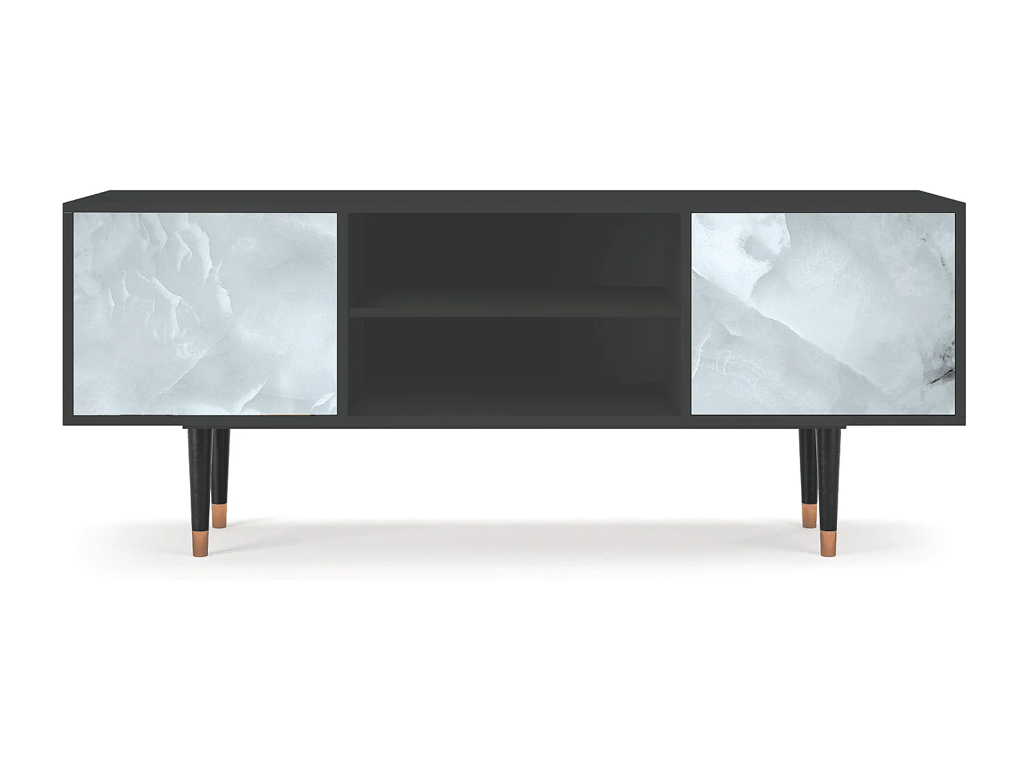 Mueble de TV - 170х69х48 cm - T2 - The Onyx, Antracita