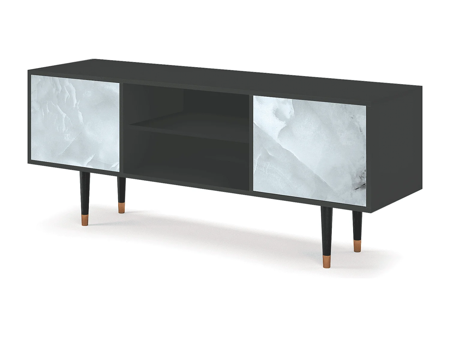 Mueble de TV - 170х69х48 cm - T2 - The Onyx, Antracita