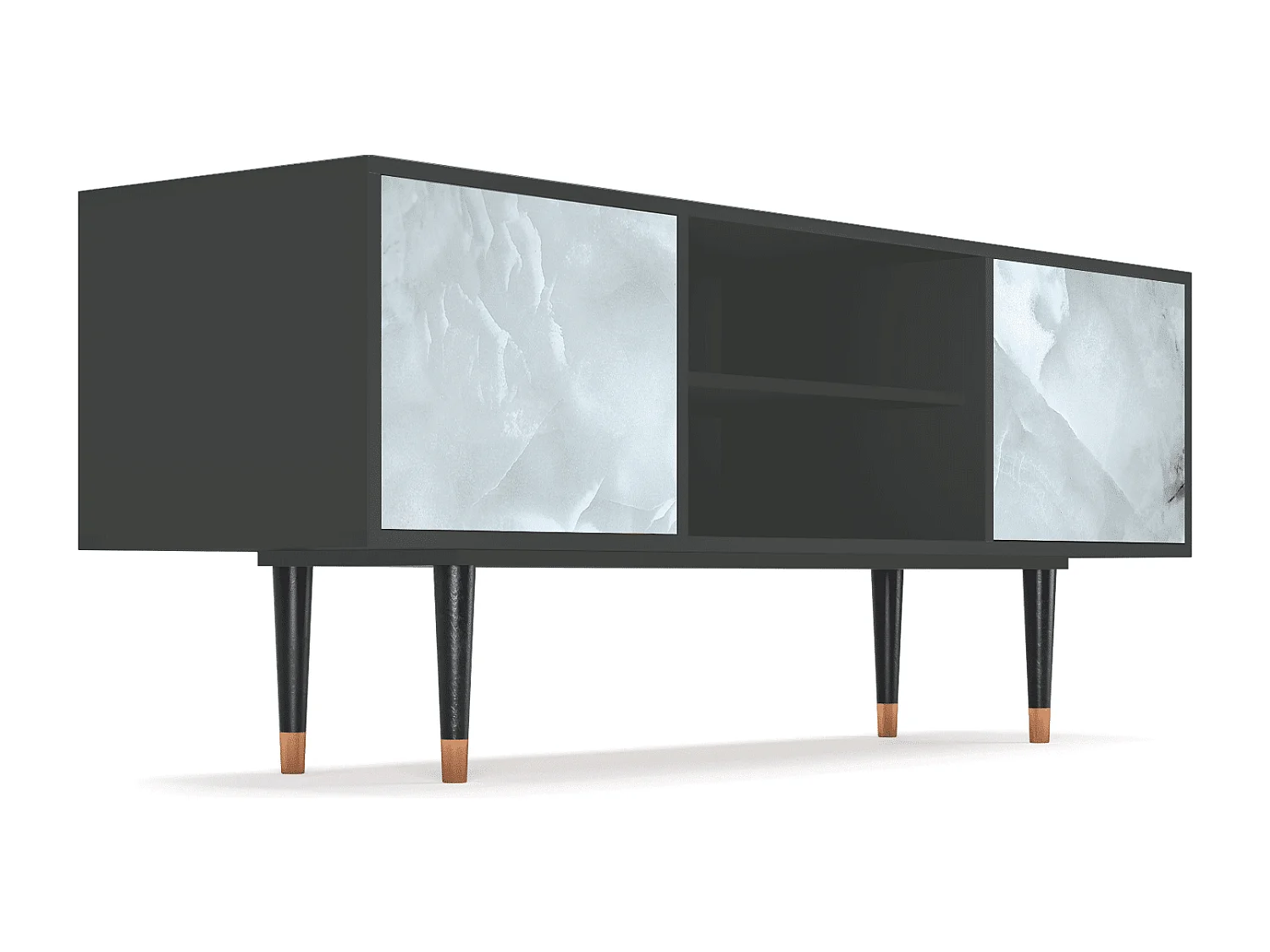 Mueble de TV - 170х69х48 cm - T2 - The Onyx, Antracita