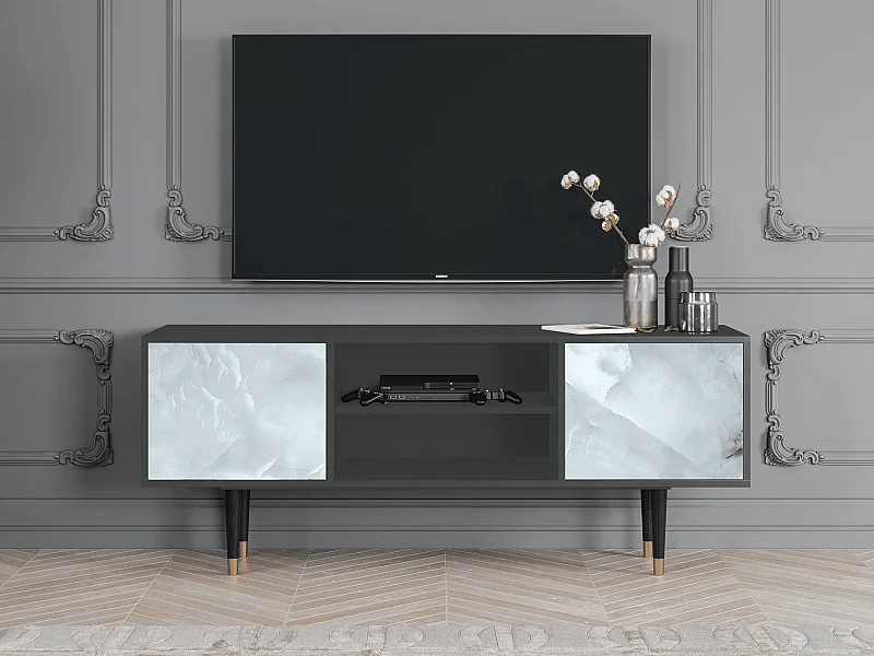 Mobile TV - 170х69х48 cm - T2 - The Onyx, Antracite