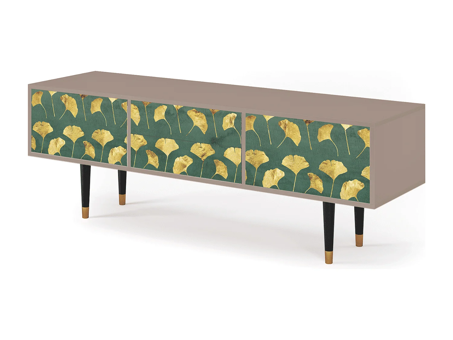 Meuble TV - 170х59х48 cm - T4 - Gingko leaves, Latte