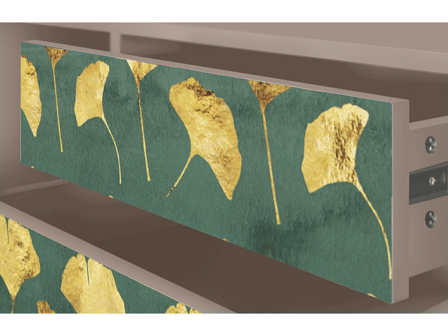 Meuble TV - 170х59х48 cm - T4 - Gingko leaves, Latte