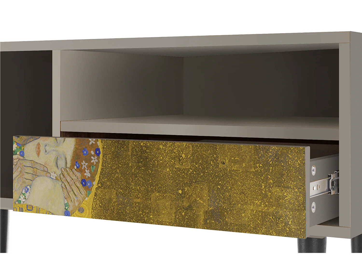 Mobile TV - 115х59х48 cm - T3 - The Kiss by Klimt , Sabbia