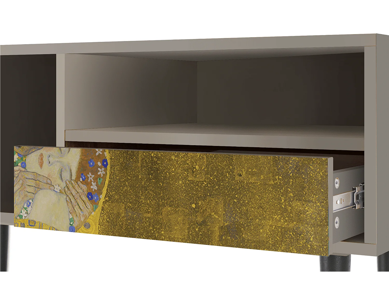 Mobile TV - 115х59х48 cm - T3 - The Kiss by Klimt , Sabbia