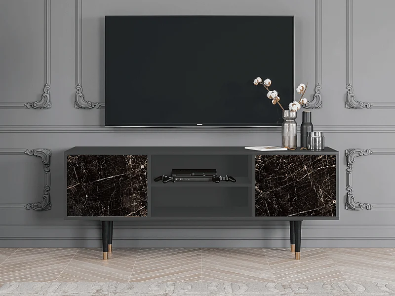 TV-Möbel - 170х69х48 cm - T2 - Night Abyss, Anthrazit