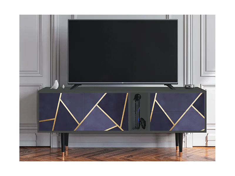 Meuble TV - 170х69х48 cm - T1 - The Amethyst, Anthracite