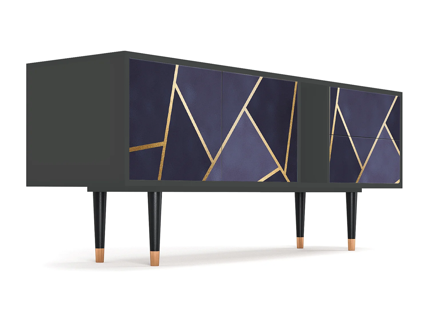 Meuble TV - 170х69х48 cm - T1 - The Amethyst, Anthracite