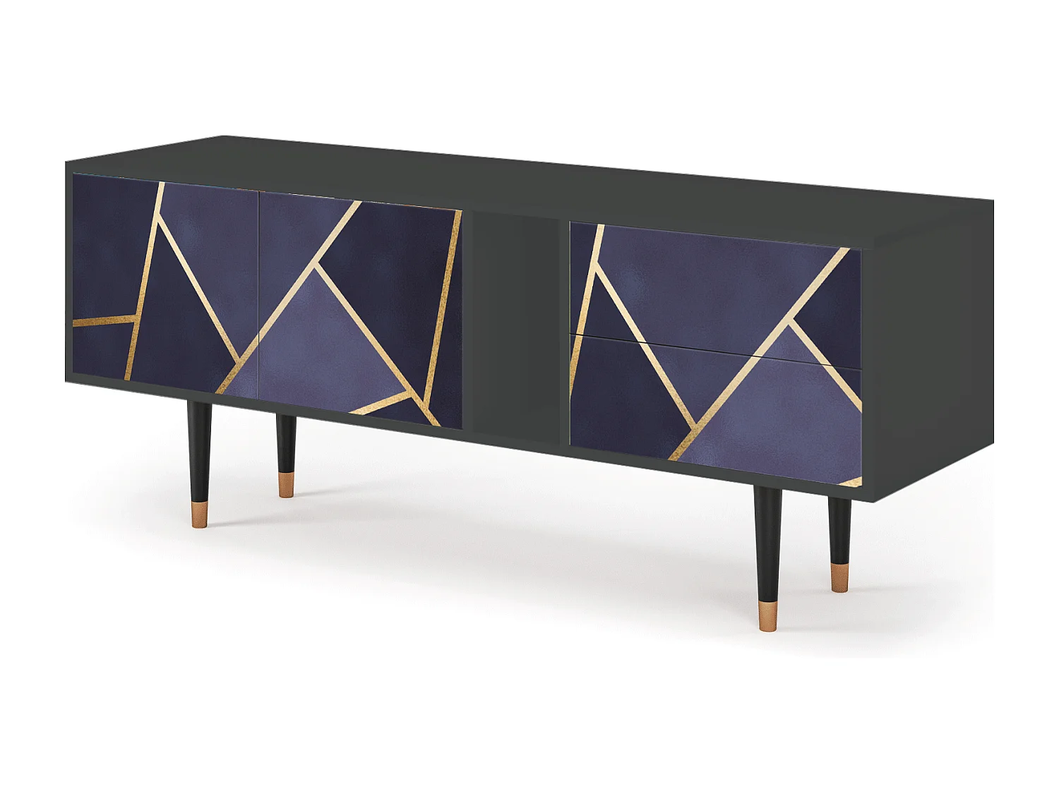 Meuble TV - 170х69х48 cm - T1 - The Amethyst, Anthracite