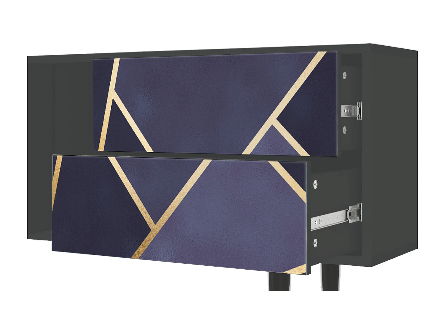 Meuble TV - 170х69х48 cm - T1 - The Amethyst, Anthracite