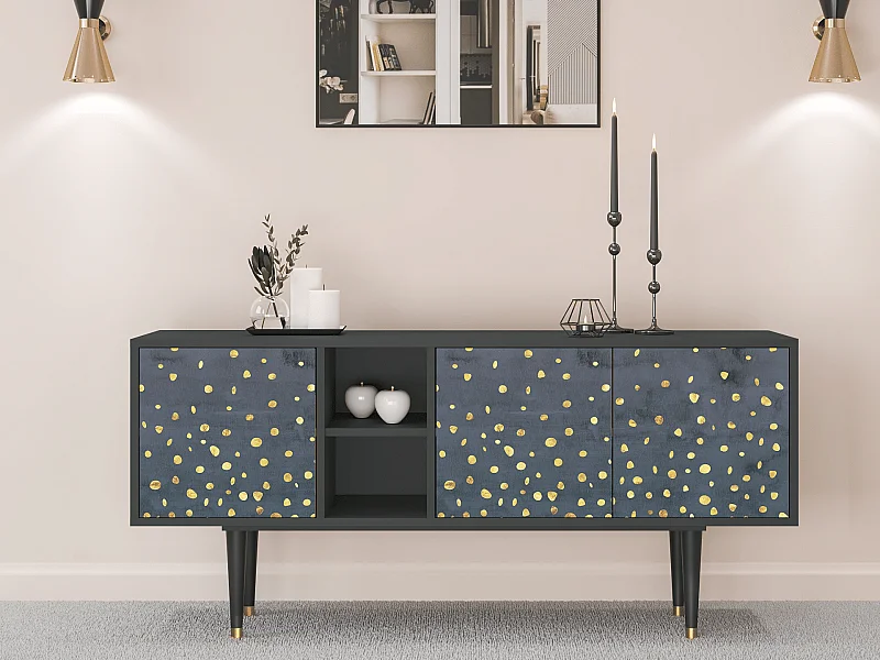 Mueble de TV - 150х69х41 cm - T5 - Foggy Lights, Antracita