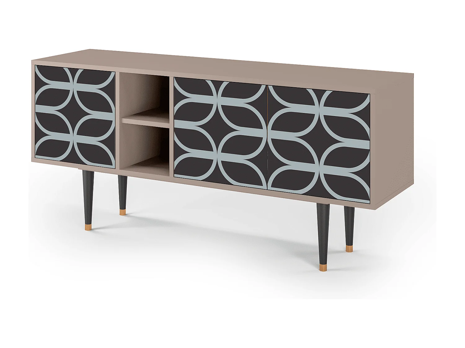 TV-Möbel - 150х69х41 cm - T5 - Braided Blue, Latte