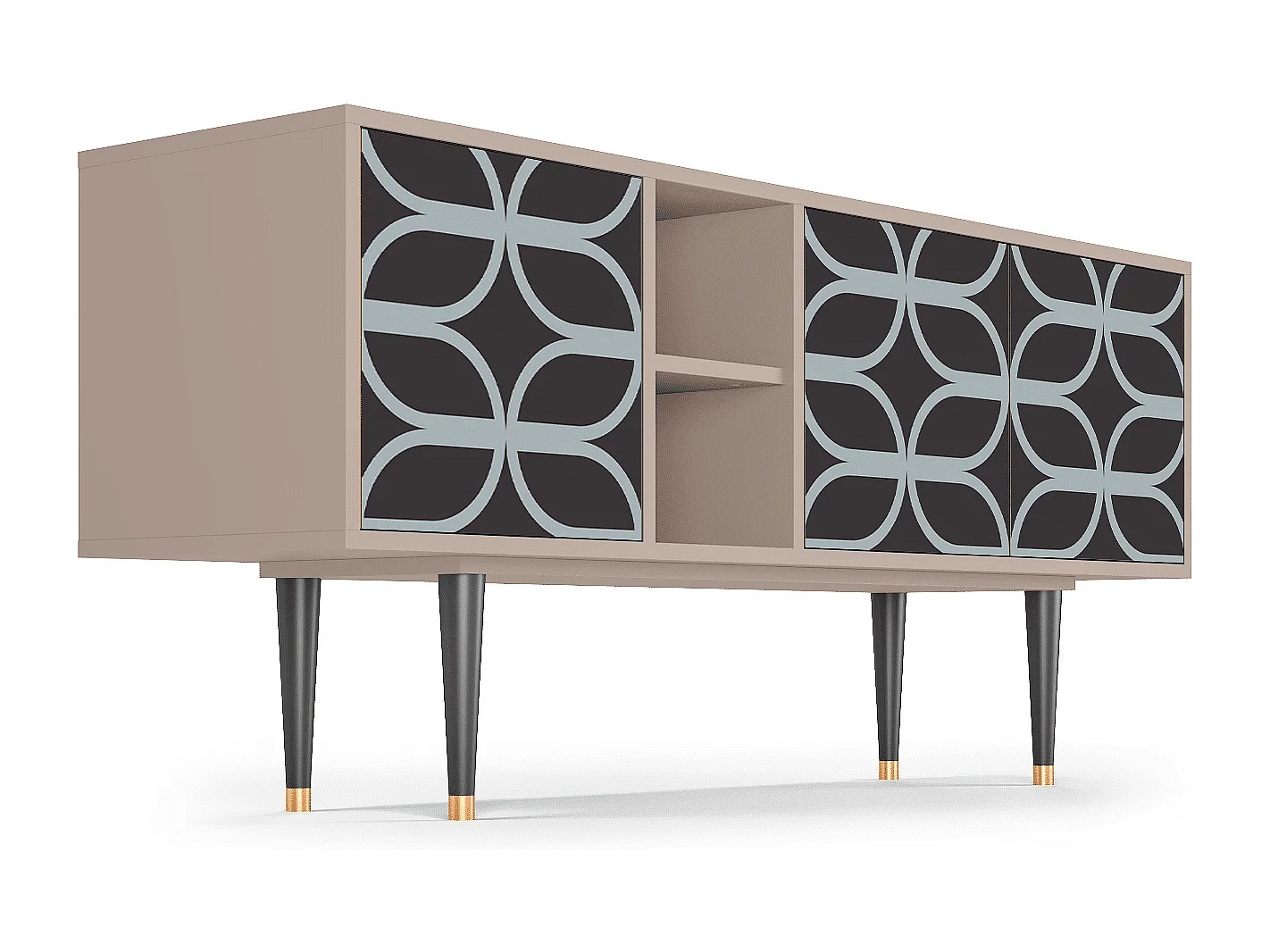 TV-Möbel - 150х69х41 cm - T5 - Braided Blue, Latte