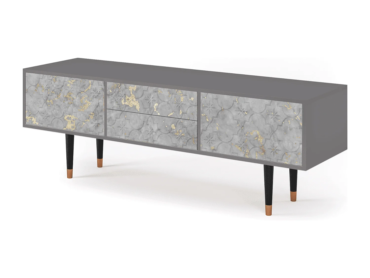 Meuble TV - 170х59х48 cm - T4 - Mariana Trench, Gris