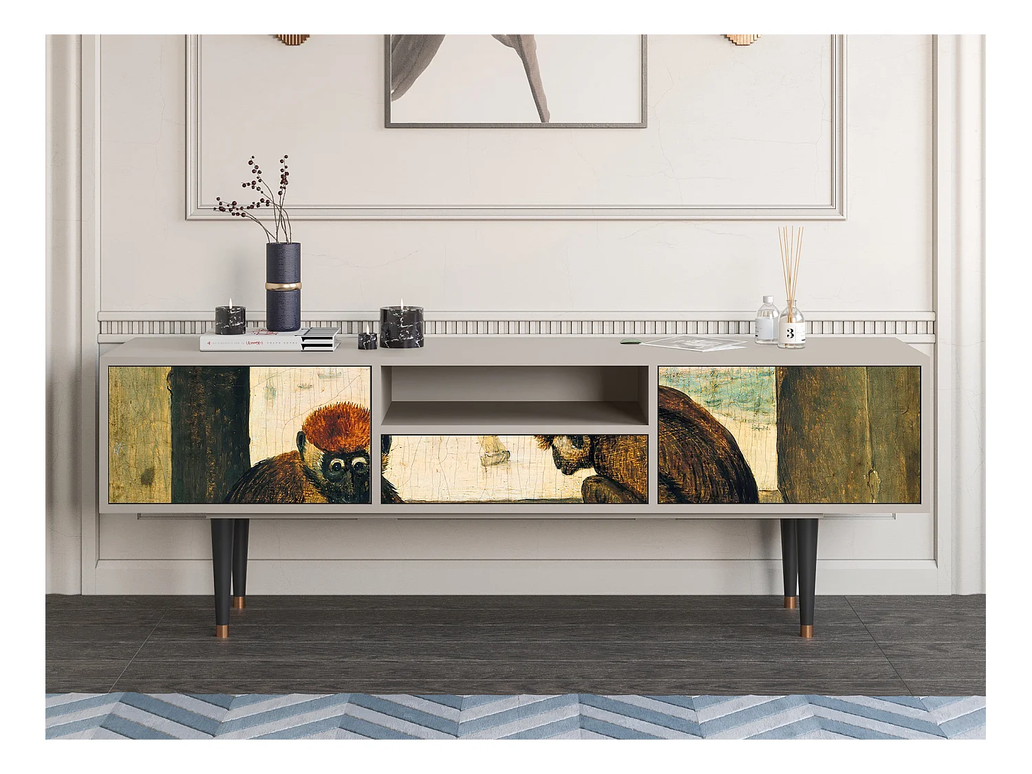 TV-Möbel - 170х59х41 cm - T6 - Two Monkeys, Sand
