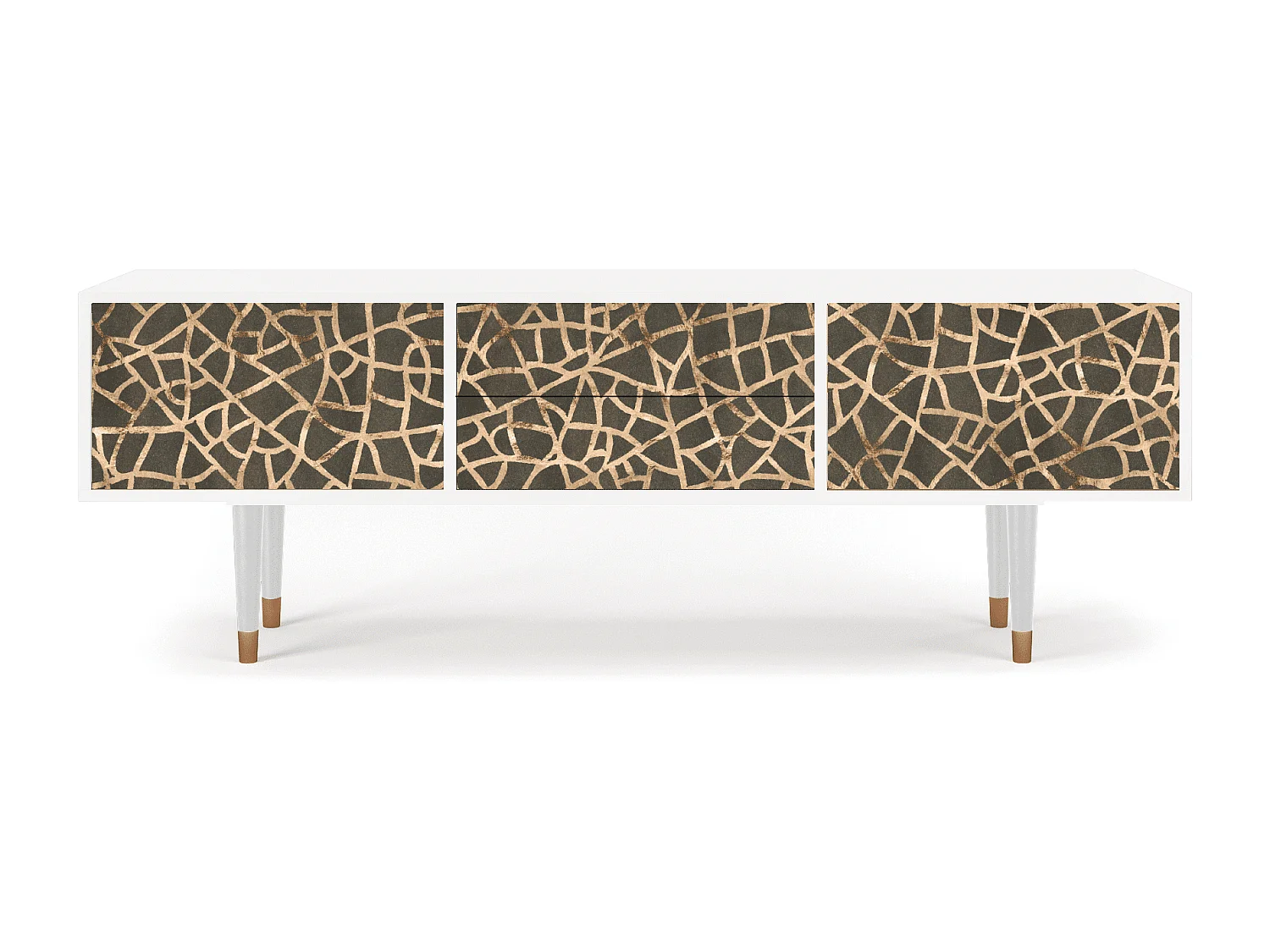 Mueble de TV - 170х59х48 cm - T4 - Enlarged Leaf, Branco