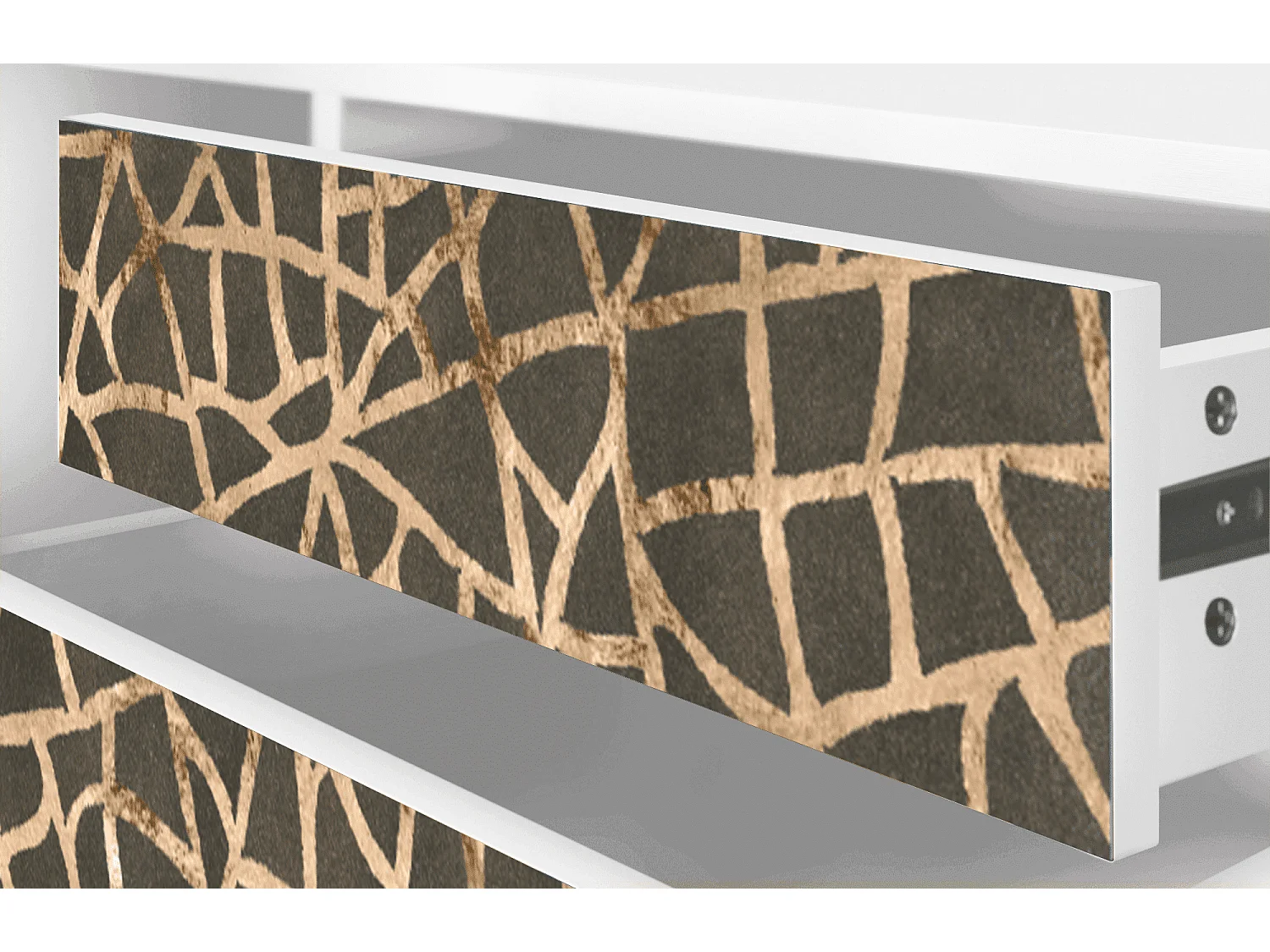 Mueble de TV - 170х59х48 cm - T4 - Enlarged Leaf, Branco