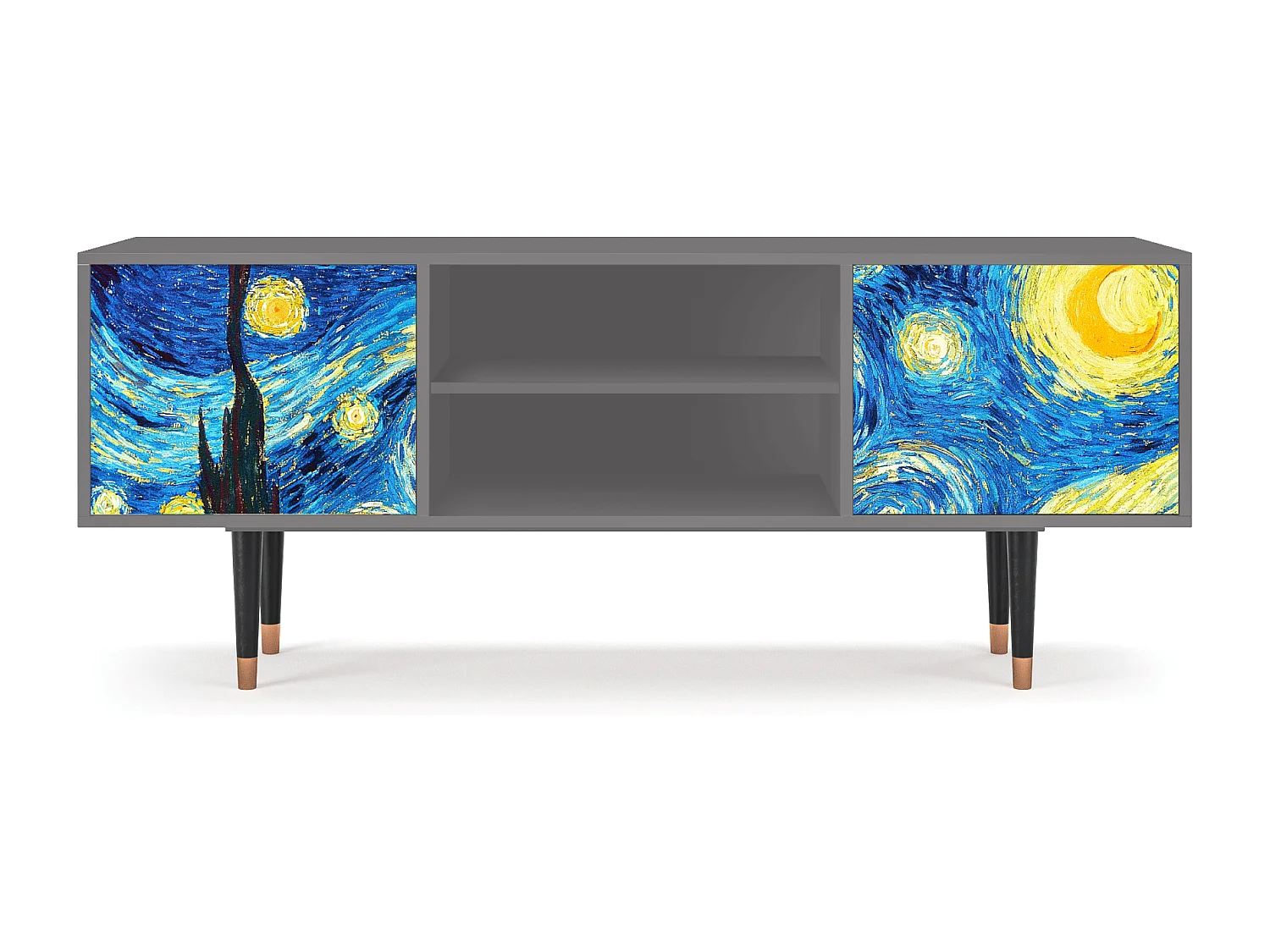 Mobile TV - 170х69х48 cm - T2 - The Starry Night  , Grigio