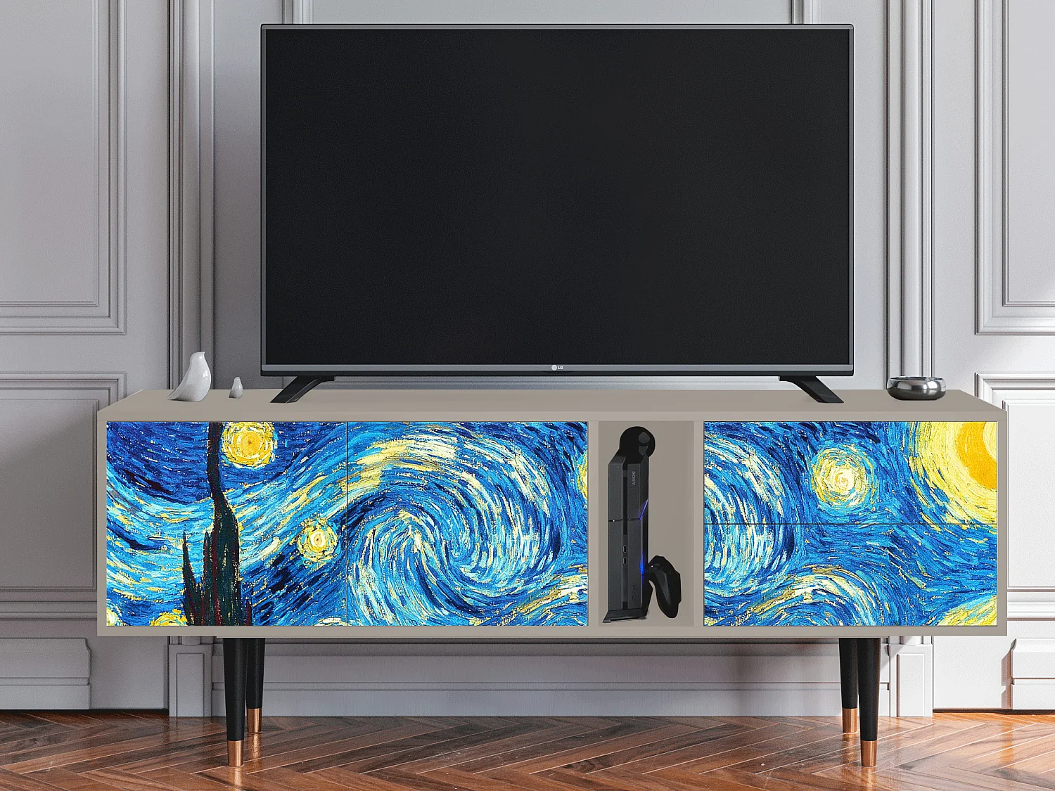 Mueble de TV - 170х69х48 cm - T1 - The Starry Night  , Areia