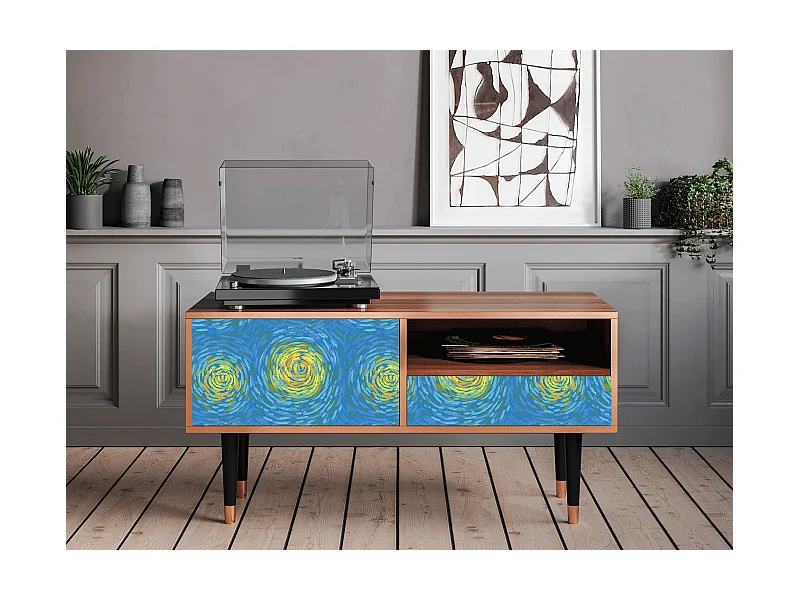 TV-Möbel - 115х59х48 cm - T3 - Van Gogh Lights, Walnuss